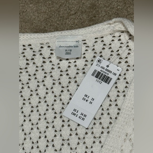 Abercrombie & Fitch Kids Crochet-Style Mini Dress Coverup - Picture 2 of 4